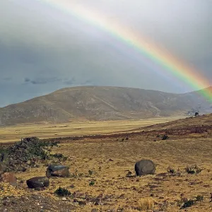 Rainbow, Andean highlands near Puno