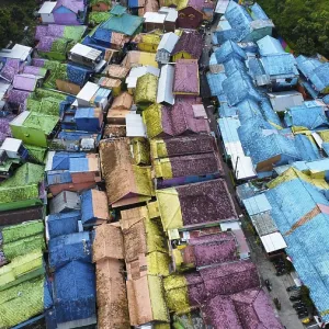 The rainbow village in Indonesia The rainbow village in Indonesia