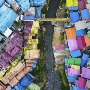 The rainbow village in Indonesia The rainbow village in Indonesia
