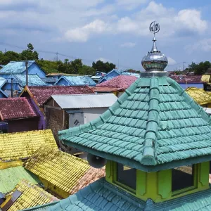 The rainbow village in Indonesia