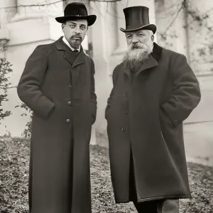 Rainer Maria Rilke together with Auguste Rodin