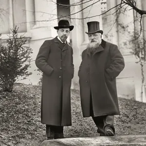 Rainer Maria Rilke together with Auguste Rodin