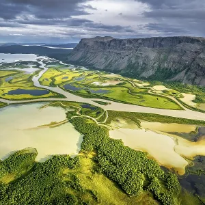 Rapadalen River Delta, Rapa Valley Rapadalen River Delta, Rapa Valley