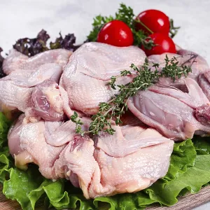 Raw Quail Meat Print - Wooden Chopping Board Raw Quail Meat Print - Wooden Chopping Board