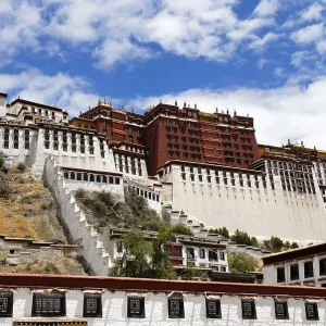 Detail Red Palace of Potala Lhasa Tibet China