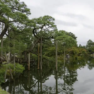 Reflection, Kasumiga-ike Pond, Kenroku-en Garden