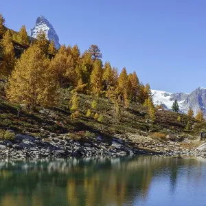 Relaxing landscape with a calming lake