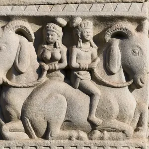 Relief, stupas of Sanchi, UNESCO World Heritage site Relief, stupas of Sanchi, UNESCO World Heritage site
