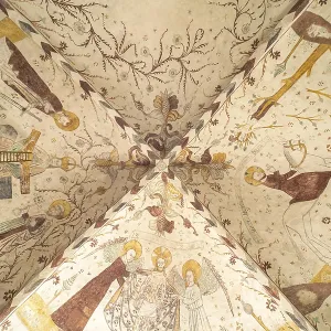 Religious frescoes by the Elmelunde Master in the church of Elmelunde Religious frescoes by the Elmelunde Master in the church of Elmelunde