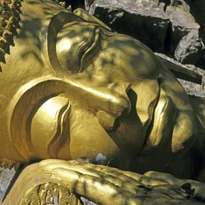 Resting buddha, Luang Prabang, Laos, Asia