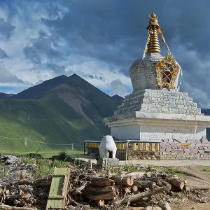 Reting Monastery Chorten, Reting Reting Monastery Chorten, Reting