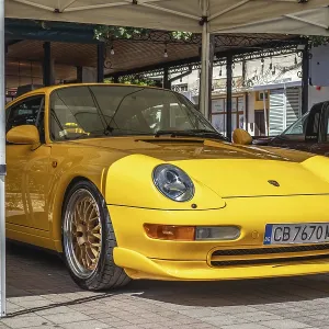 Retro Porsche 911 on Classic cars event in Pomorie