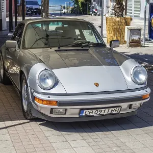 Retro Porsche 911 on Classic cars event in Pomorie