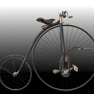 Retro Penny-Farthing Bicycle Print