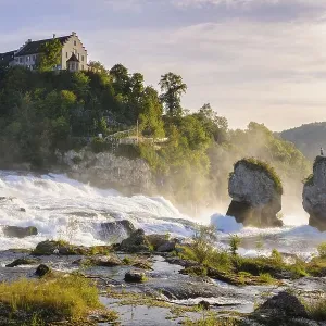 Rhine Falls with Laufen Castle Rhine Falls with Laufen Castle