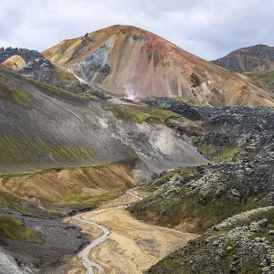 Rhyolite mountains in Landmannalaugar