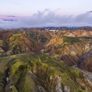 Rhyolite mountains in Landmannalaugar