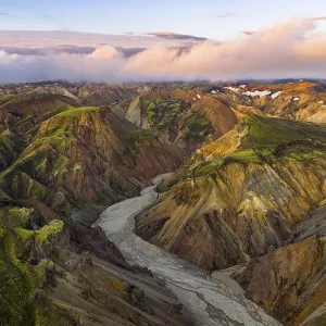 Rhyolite mountains in Landmannalaugar