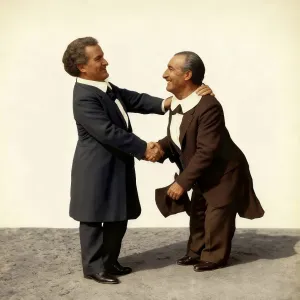 Richard Wagner with Anton Bruckner in Bayreuth Richard Wagner with Anton Bruckner in Bayreuth
