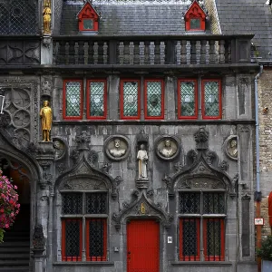 Richly decorated facade of the criminal office at the St