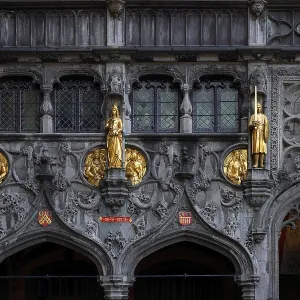 Richly decorated facade and entrance portal to St