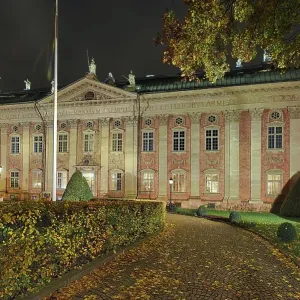 Riddarhuset Adolshaus, illuminated Riddarhuset Adolshaus, illuminated