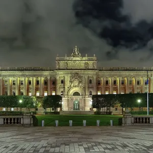 Riksdagshuset Reichstag, night Riksdagshuset Reichstag, night