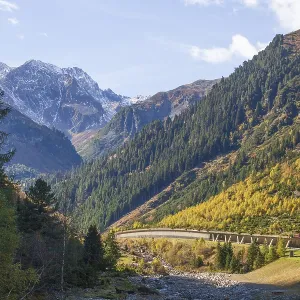 Autumn Landscape Print: Mutterberg Valley, Tyrol, Austria