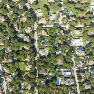 The Roche housing estate. Aerial view The Roche housing estate. Aerial view