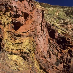 Rock formation at Hamersley Gorge Rock formation at Hamersley Gorge