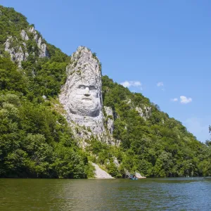 Rock sculpture of Decebalus, Iron Gates Natural Park