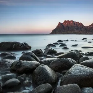 Rocks on the beach of Uttakleiv Rocks on the beach of Uttakleiv