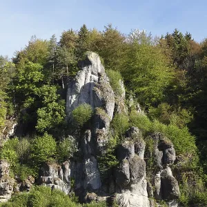 Rocks in the Trubachtal valley near Ziegelmuehle