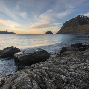 Rocky beach of Haukland, Vestvagoy