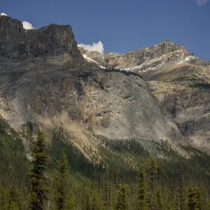 Rocky cliffs of the Canadian Rocky Mountains