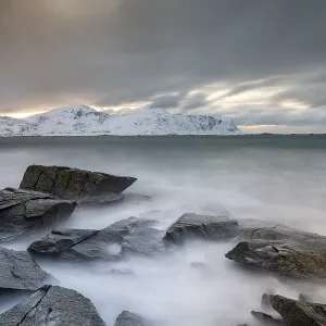 Rocky coast at the beach of Ramberg