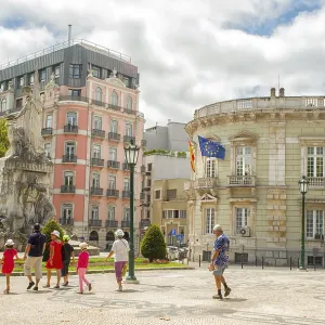 Romantic Lisbon Street Print: Old Meets New