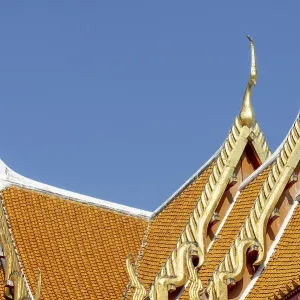 Roof decoration at the Uposatha Hall Roof decoration at the Uposatha Hall
