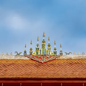 Roof detail, Wat Sensoukharam, Luang Prabang