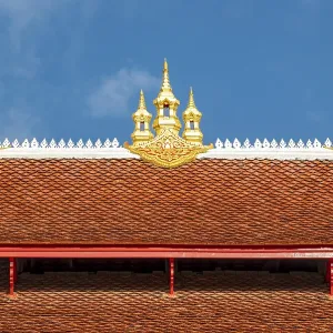 Roof of Wat Mai Suwannaphumaham Monastery