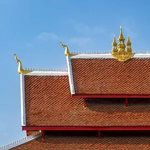 Roof of Wat May Suwannaphumaham Monastery