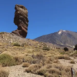 Roque Chinchado rock formation at the Roques de Garcia Roque Chinchado rock formation at the Roques de Garcia