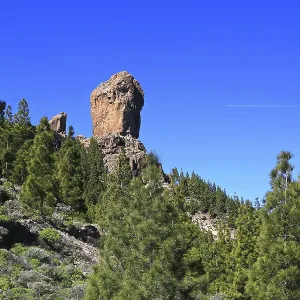 Roque Nublo is a striking basalt rock Roque Nublo is a striking basalt rock