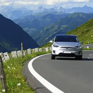 Round trip with TESLA Model X 75 Round trip with TESLA Model X 75