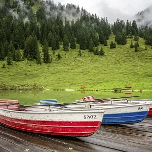 Rowing boats at the Vilsalpsee