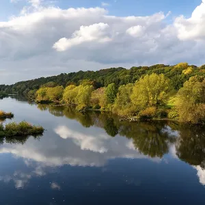 The Ruhr near Bochum-Stiepel, right and Hattingen-Blankenstein