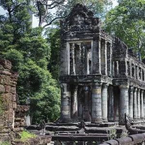 Ruins of Preah Khan Temple, Angkor - Print