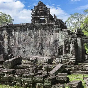 Ruins of Preah Khan Temple Print, Angkor