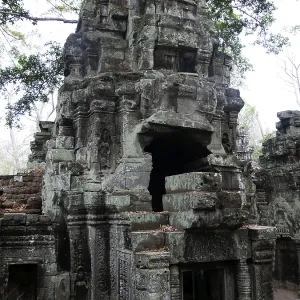 Ruins at Ta Prohm Temple, Siem Reap Province Ruins at Ta Prohm Temple, Siem Reap Province