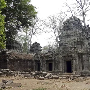 Ruins at Ta Prohm Temple, Siem Reap Province